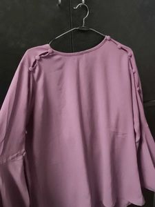Dusty Rose Button Sleeves Top
