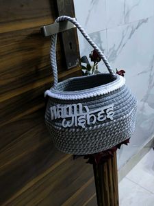 Handmade Gray Basket
