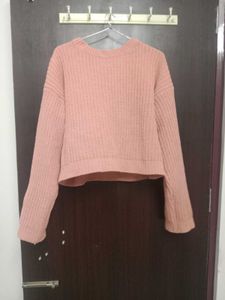 Peach Knit Sweater