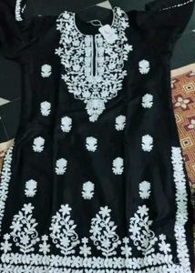 Black Embroidered Kurti