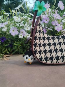 Crochet Penguin Bag Charm