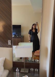 Elegant Black Tiered Dress