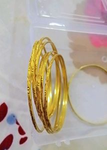 Golden Bangles Set