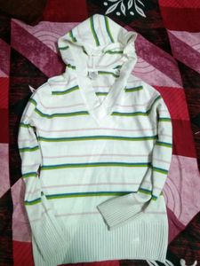 Striped Hoodie Sweater