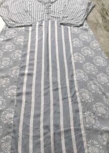 Patterned Grey Dress