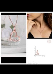 Giva Rose Gold Infinity Heart Necklace