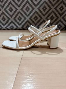 White Strappy Heels