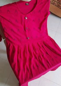 Pink Anarkali Kurti