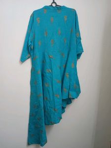 Stylish Blue Printed Kurta