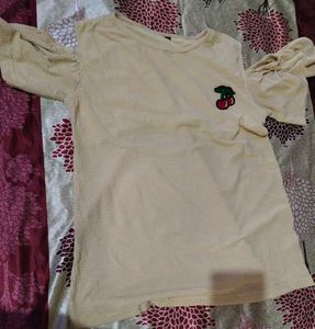 Top With Crop Sleeves