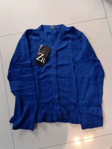 Girl's Blue School Cardigan