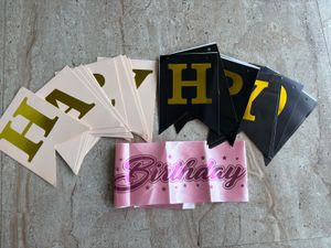 HAPPY BIRTHDAY BANNER (X2)