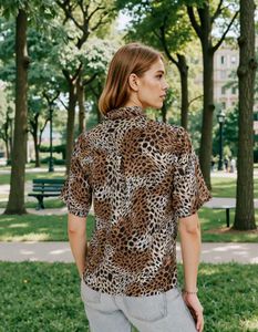 SHEIN BRAND Animal Print Shirt