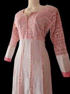 Pink Anarkali Kurta For Women