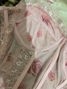 Floral Lace Corset Top