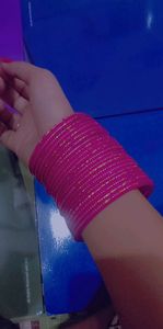 Pink Bangle For Party Wear Brand New 2 dozen