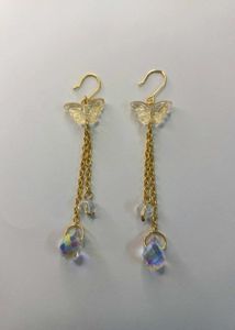 🦋 Golden Butterfly Handmade Elegant Earrings ✨