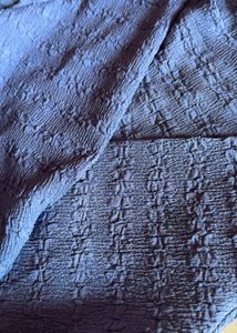 Blue Knit Long Sleeve Dress