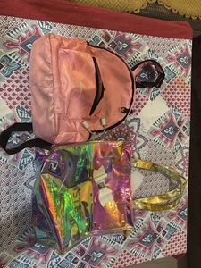 Nike Backpack & Iridescent Tote