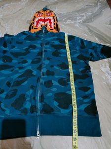 BAPE Color Camo Tiger Full Zip Hoodie Blue