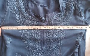 Mulmul Chikankari Handwork Kurta