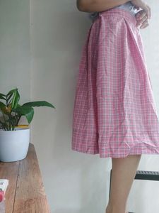 Korean Checkered Skirt