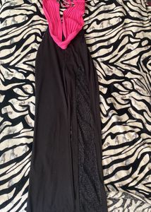 urbanic black pant with side shimmer