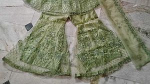 Festive Pelpum Frock Sharara |  Co-ord Set