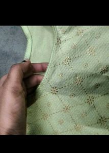 Elegant Green Readymade Saree Blouse