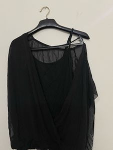 Kaftan-Style Top with Attached Spaghetti