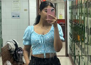 Floral Print Crop Top