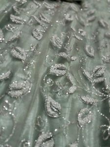 Sage Grey Embellished Blouse