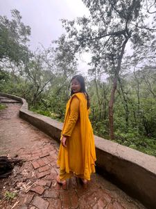 Elegant Yellow Anarkali Kurta