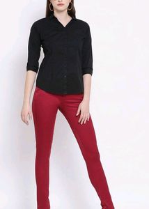 Crimson Skinny Fit Regular Trousers