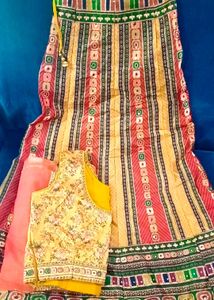 Ethnic Skirt with Mirror Work