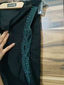 Black Sleeveless Button-Up Top