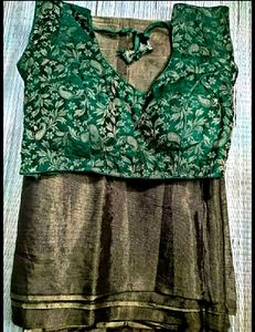 Copper Brown Color Tissue Saree.