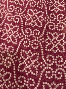 Maroon Bandhani Saree