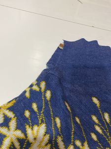 Stylish Blue Poncho For Girls