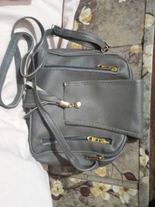 Stylish Gray Crossbody Bag