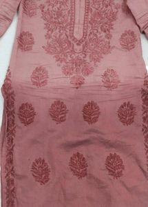 Brown Lakhnavi Kurti