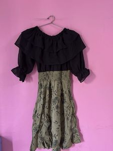 Ruffle Top &amp; Floral Pant Set