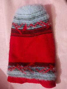 Red Patterned Balaclava