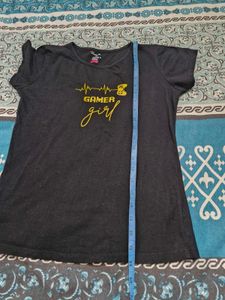 Black T-Shirt 13-14y And Skinny Jeans 12y