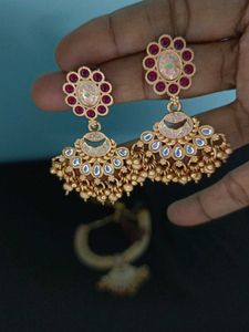 Rajwadi Neckset With Earrings Heavy Look Lytweight