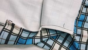 Blue Plaid Mini Skirt