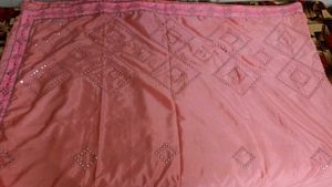 Silk Mirror Work saree