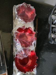 Steel Bowls With Rectangle Tray