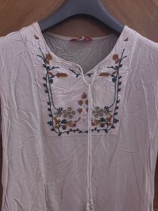 Boho Embroidered Tunic Top