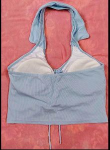 Blue Halter Top